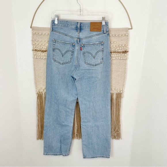 Levi’s Ribcage Ankle Straight Distressed Jeans 26x27 - Picture 4 of 6